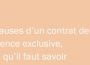 Clauses d’un contrat de licence exclusive, ce qu’il faut savoir