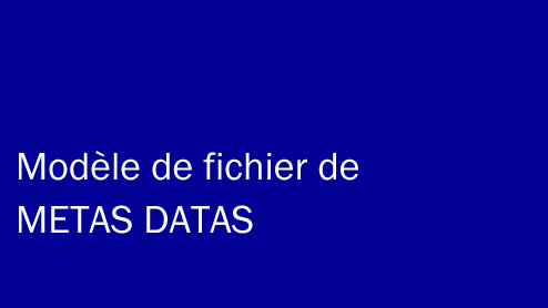 Modèle de fichier de METAS DATA pour vendre sa musique sur Internet