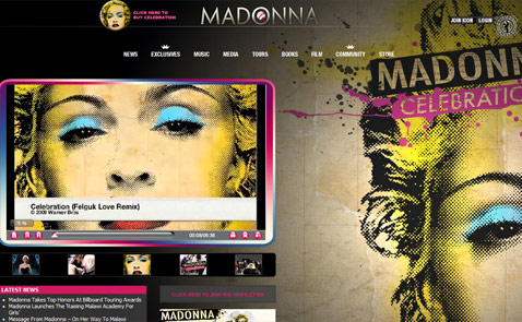 site de madonna